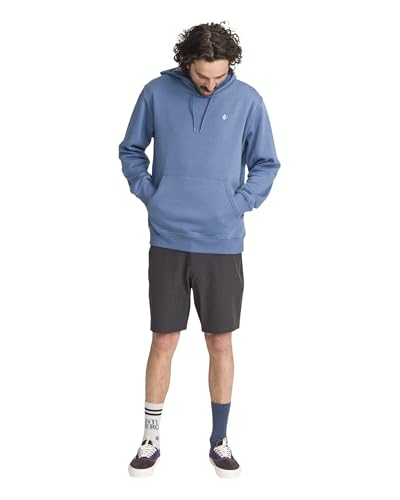 Image of Volcom Men's Foreman Pullover Hoodie - Soft Cotton Fleece Sweatshirt With Kangaroo Pocket