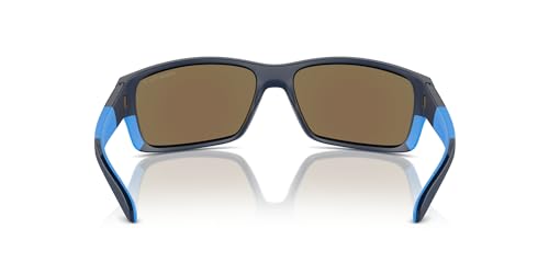 ARNETTE Man Sunglasses Black/Red Matte/Shiny Frame, Grey Mirror Orange/Yellow Lenses, 61MM4