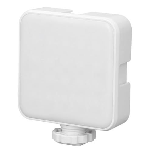 Full Color RGB Video Light, Portable LED Camera Light with 3 Cold Shoe Mounts, 1/4in Screw Hole, 9 FX Scene Effects, 3000K to 6500K Photography Video Lamp for Live Streaming