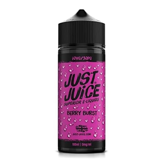 Just Juice 70/30 Vape Liquid, 100ml 0mg Berry Burst Vape Juice, E liquid for E-Cigarette, Nic Free Eliquid, Vaping Liquids, 70VG 30PG