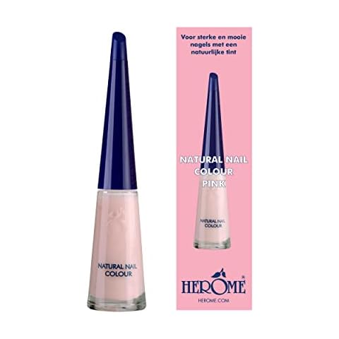 Herome Natural Nail Colour Pink mit Verstärkendem Effekt - Nagellack Geeignet Für Eine French Manicure Cover