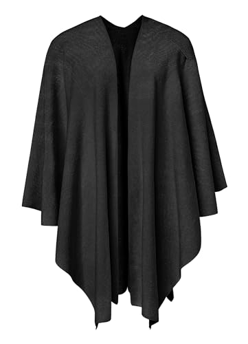 Image of PULI Womens Cross Front Poncho Shawl Wrap Elegant Wedding Formal Gift