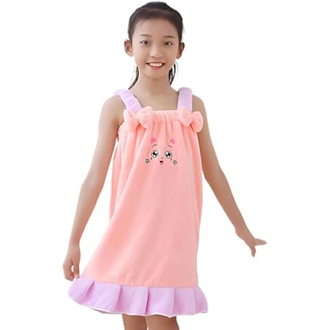 Faxianther Girls Cute Cartoon Bath Towel Dress Cover