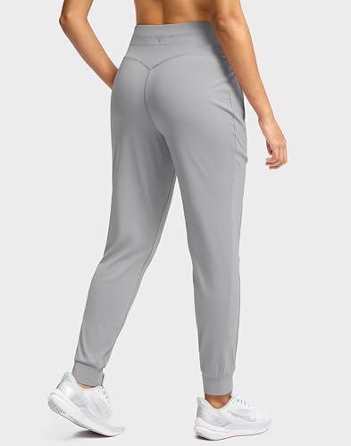 Image of Soothfeel Womens Joggers with Zipper Pockets High Waisted Sweatpants Athletic Leggings Pants for Workout Running Yoga