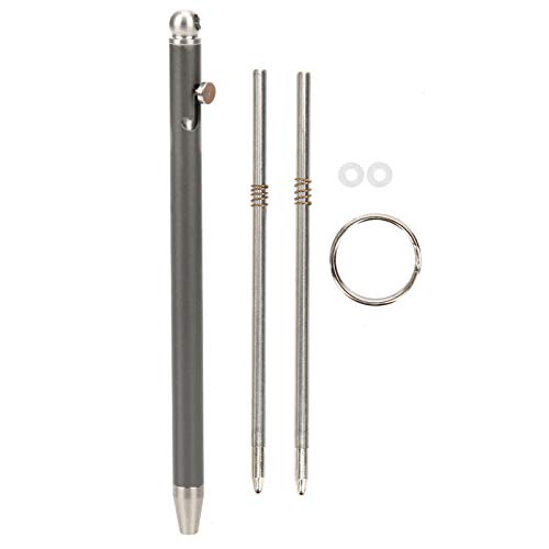 VGEBY Mini Keyring Pen, Titanium EDC Signing Pen Ballpoint Writing Pen