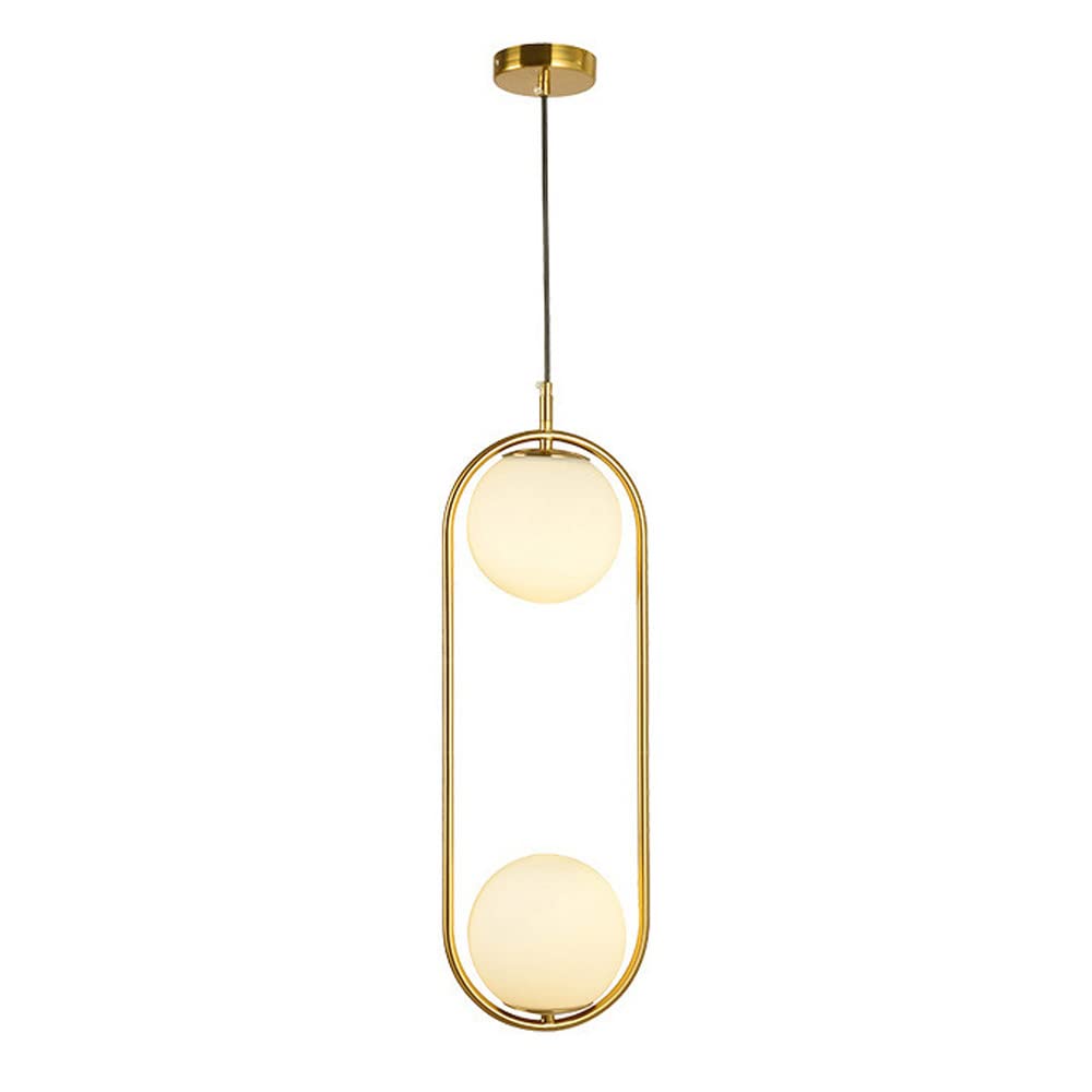 Suspension E27 en laiton avec verre dépoli pour un éclairage doux sans reflet