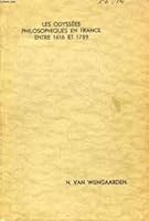 Les Odyssees Philosophiques en France entre 1616 et 1789 2051004366 Book Cover