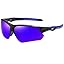 Matte Black Frame/Dark Blue Mirrored Lens