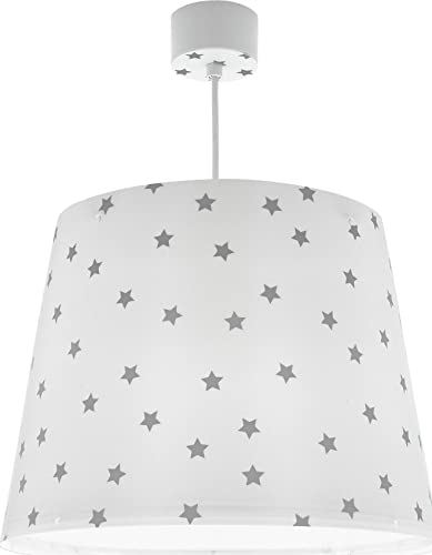 Dalber Lustre Chambre Lampe Suspension Pour Enfants Star Light Étoiles Blanc, 82212B, E27