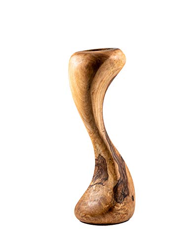 Sculpture originale en bois d'olivier fait main Fair, pour bougies chauffe-plat et piliers Cover