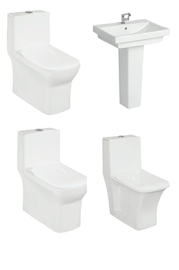 Western Toilet Floor With Standing Wash Basin (Pack of 4)|Sanitary Ware (241-Sanitary Ware 4)