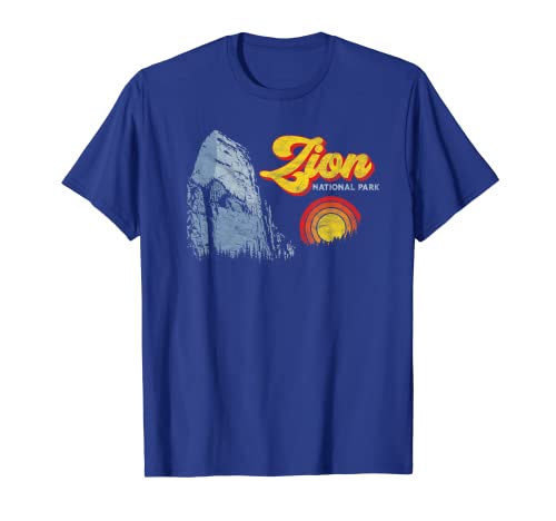 Zion National Park - Camiseta retro con gráfico retroceso Camiseta