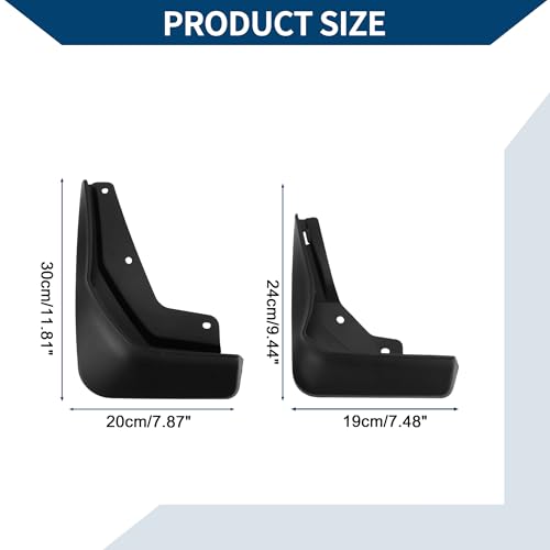 Image of Mud Flaps Splash Guards W /Mount Accessories for Mercedes-Benz CLA 2020-2023 Front and Rear Mud Guards 1 Set