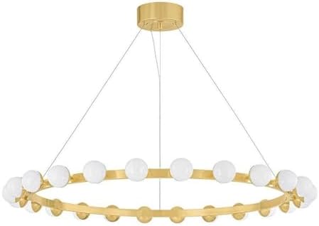 Corbett Lighting 484-45-VB Linus - 48W 24 LED Chandelier-3 Inches Tall and 45.25 Inches Wide