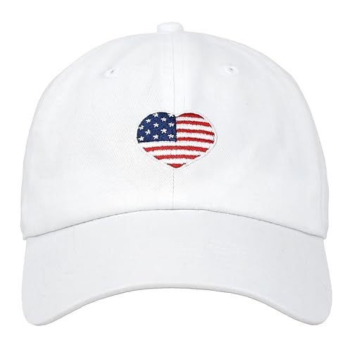 Image of USA Flag & Embroidery Premium 100% Cotton Low Profile Adjustable Baseball Dad Cap