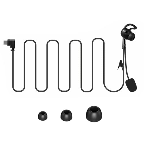 Image of MIMIRACLE Referee Headset, Type-C in-Ear Earpiece Fit for V4 V6 Referee Intercom Earphone for Football Soccer Handball Volleyball Official -Left Ear