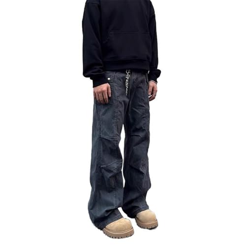 Men's Pants Workwear Retro Straight Leg Loose Fit Multi Pocket Spring Summer Casual Trouser for Men2