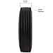 Titan 8 Inch Overall Diameter Flat Proof Replacement Wheel 300 lb Load Capacity, Gray/Black
