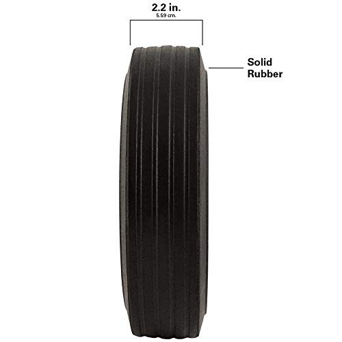 Titan 8 Inch Overall Diameter Flat Proof Replacement Wheel 300 lb Load Capacity, Gray/Black by SOFTTOUCH - Image 5