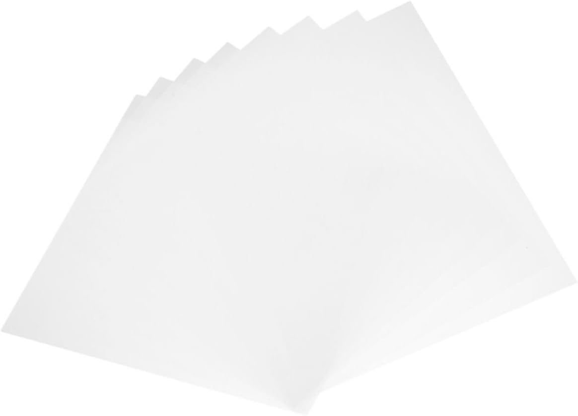 8pcs Transparent Lighting Gel Filter Sheets Portable Color Correction for Photography High Transmittance PVC for Color Mixing and Light Diffusion