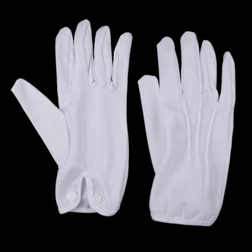 2X 1 Pair Professional Snooker/Pool Billiard Referee Gloves White Cotton