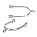 Pssopp Horse Spurs, Zinc Alloy Material Exquisite Workmanship Practical Training and Competition Riding Spurs with Rotating Rowel for Horse Training Entertainment Farm and Ranch