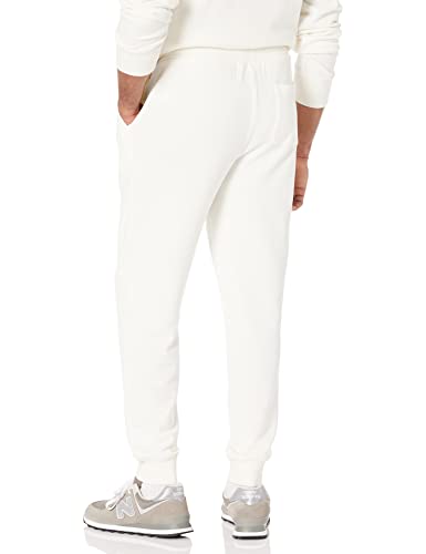 Amazon Essentials Men's Lightweight French Terry Jogger Pant (Available In Big & Tall), Eggshell White, Medium #TOP1