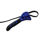 Kfz-Filterentfernungsschlüssel mit verstellbarem Riemen und optimierter Griffform für Bedienerkomfort (20,3 cm, blau)