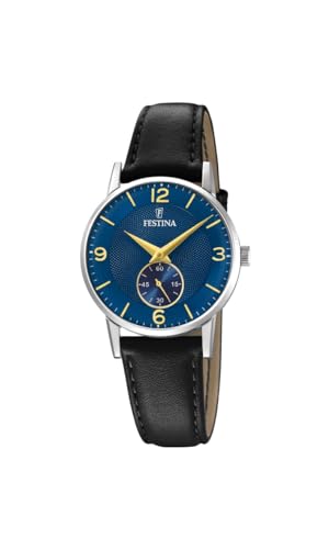 Montre FESTINA femme F20570/3 en cuir noir pour le quotidien chic