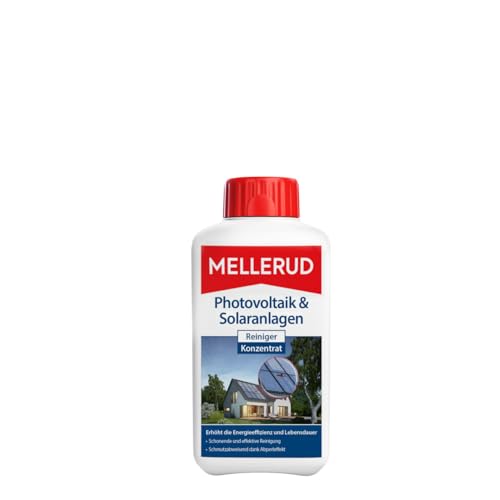 MELLERUD Photovoltaik & Solaranlagen Reiniger Konzentrat | 1 x 0,5 l | – idealer Reiniger für eine schonende und effektive Reinigung Ihrer Solaranlagen