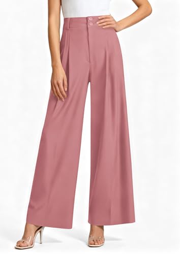 Image of PRETTYGARDEN Women's High Waisted Wide Leg Dress Pants