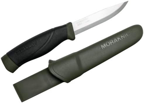 Morakniv Companion Heavy Duty Knife with Sandvik Carbon Steel Bla...