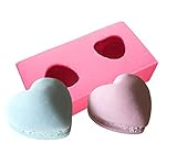 【Ever garden】 マカロン ハート シリコンモールド レジン アロマストーン 手作り 石鹸 キャンドル 樹脂 粘土 オルゴナイト 型 抜き型 (ハート)