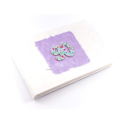 Vintage Floral 90th Birthday Photo Album Cover