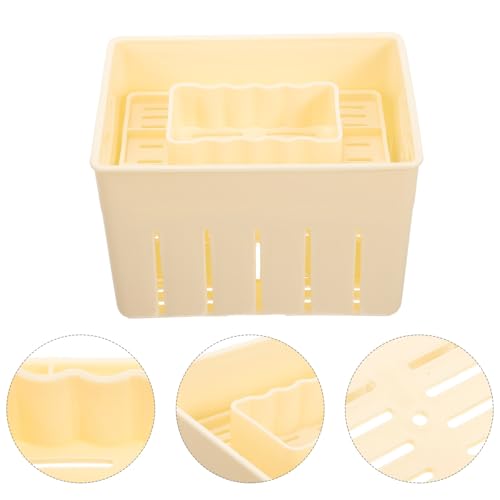Yardwe 14YIRJGQHUW80033SY3CTV5EQ 3Pcs Tofu Press Mould, Plastic Diy Homemade Tofu Cheese Maker Pressing Mould Tofu Making Kit Kitchen Tools thumb #6