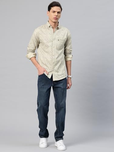 Image of Majestic Man Men's Stylish Floral Print Slim Fit Casual Shirt - Pure Cotton| Full Sleeve | Trendy & Comfortable