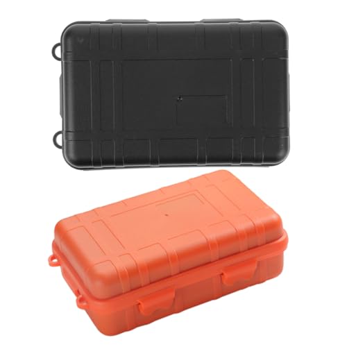 COOLHIYA 2pcs Shockproof Storage Box for Outdoor Activities Food-grade Material Gear Container for Camping Hiking and Fishing and Scheme