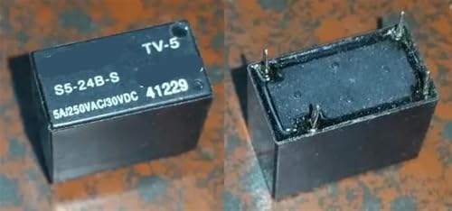 Relé 4 pines SHORI S5H-12-1AS 12V 10A para circuitos electrónicos