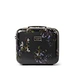 Ted Baker Midnight Bloom Vanity Case Travel Makeup Bag Hard Shell Cosmetic Case Floral Toiletry Bags Portable Carry Handle & Strap Logo Lining, 36cm Travel Organiser Compartments 17L Capacity