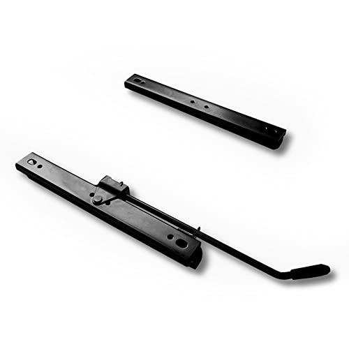 AUTO-STYLE Sportsitze ’GT’ - Schwarz Kunstleder + Stoff in Rot Karomuster + Rote Naten - Doppelseitig Verstellbare Rückenlehne - inkl. Laufschienen