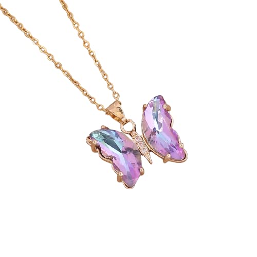 Buy Beautiful and Stylish Butterfly Pendant Goldplated Plated Necklace