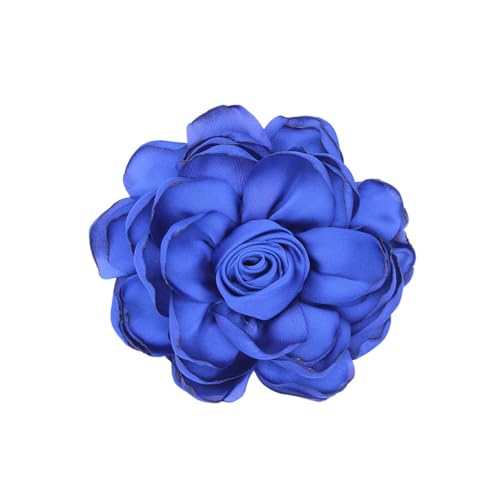 Image of Rose Brooch and Pin for Women Elegant Delicate Flower Pin Shawl Clip Duck Beak Clip for Women's Dress Banquet Party Jewelry Gift
