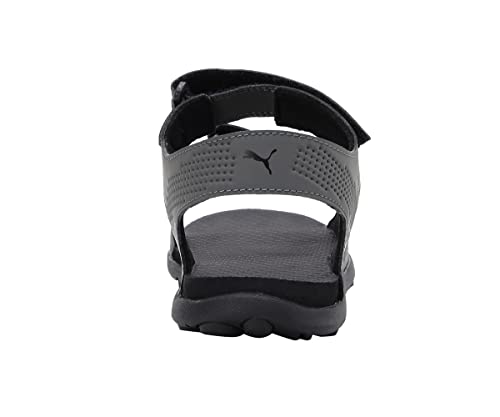 Image of Puma Men's Sandal Dark Shadow Black-High Risk Red Flat Sandal-11 UK (33983803)