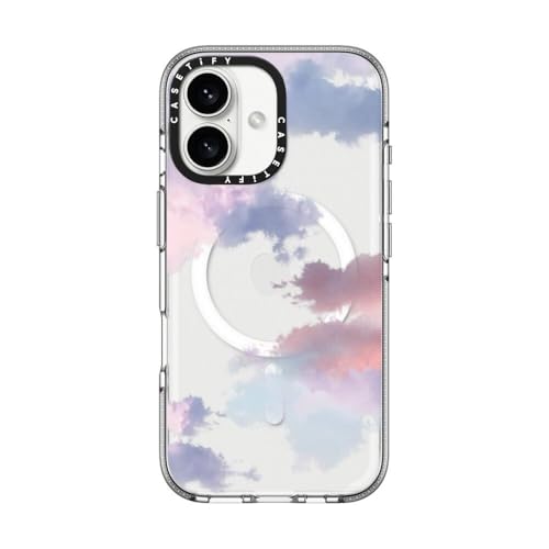 Coque transparente pour iPhone 16 CASETiFY compatible MagSafe motif nuages