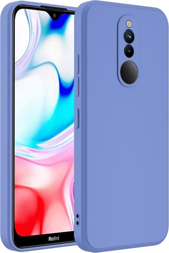Image of A rtistque Back Cover Case for Mi Redmi 8 with Camera Protection | Shockproof TPU | Stylish Protective Design | Slim Fit | Ultra Matte | Mi Redmi 8 Back Cover - Blue