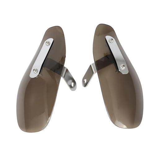 OUSDUO Protector De Manos para Motocicleta Deflector De Viento Frío Protector De Manos Protección contra Caídas para Harley Protectores De Mano para Moto(Marrón)