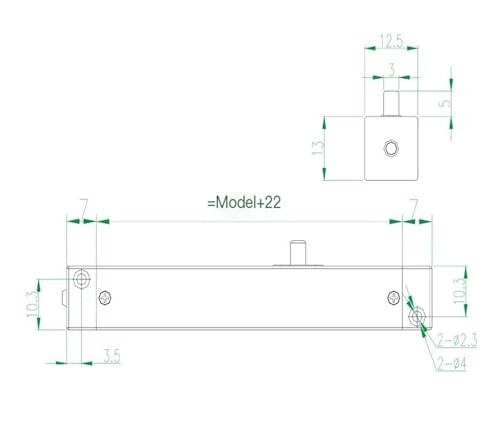 Sensor de desplazamiento KSF de 35 mm con regla de resistencia miniatura 2