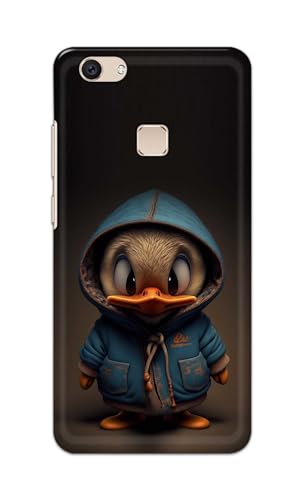 Image of PRINTFIDAA Printed Hard Back Cover Case for Vivo V7+ | Vivo V7 Plus | Vivo Z10 Back Cover (Animated Duck) -112
