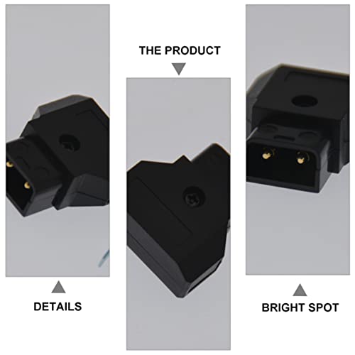 Conector de adaptador D-Tap para batería de cámara Mobestech y kit de conectores macho 5