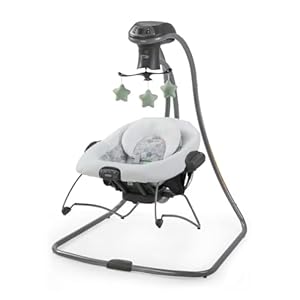 Graco Simple Sway 2-in-1 Swing and Bouncer with Removable Swing Seat and 6 Swinging Speeds for Toddler Swing Seat and Swing Chair – Emersyn